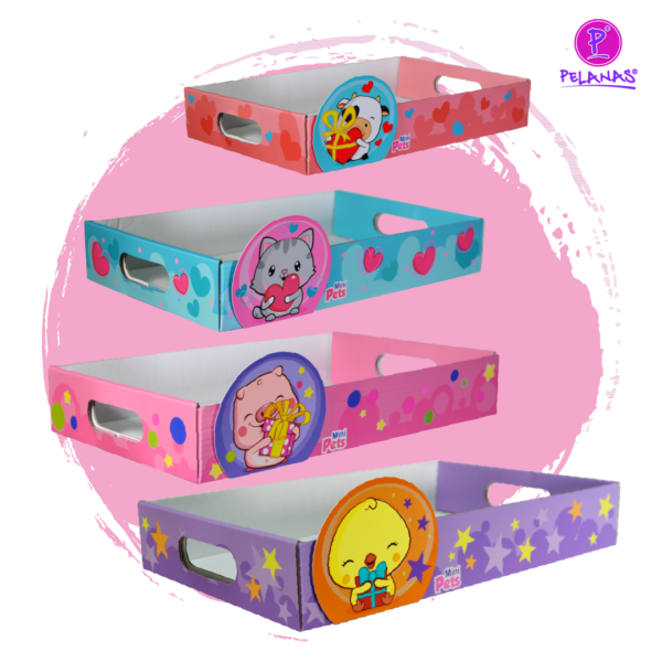 BANDEJA DESAYUNO MINI PETS MED. X 4