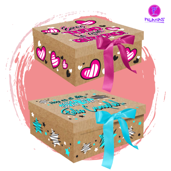 CAJA EMOCION KRAFT AGU/MAGENTA X 4