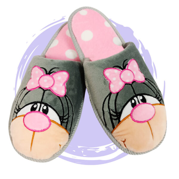 PANTUFLA DANA GRIS