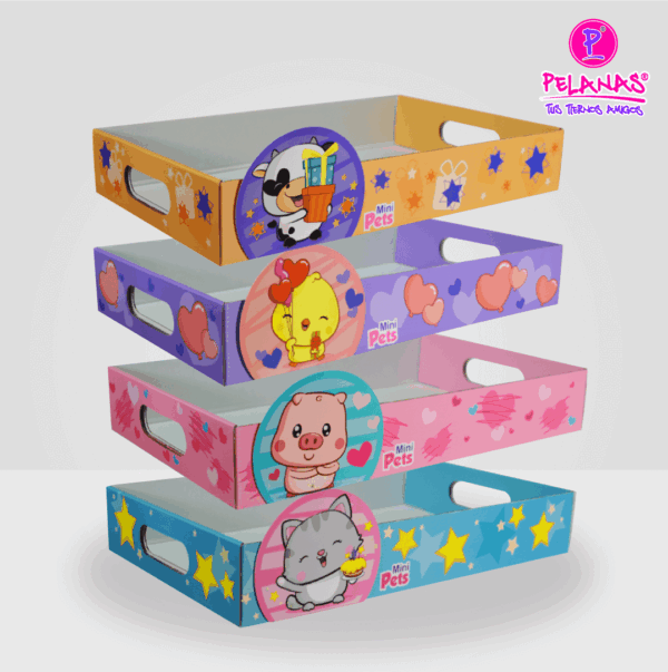 BANDEJA DESAYUNO MINI PETS GDE. X 4