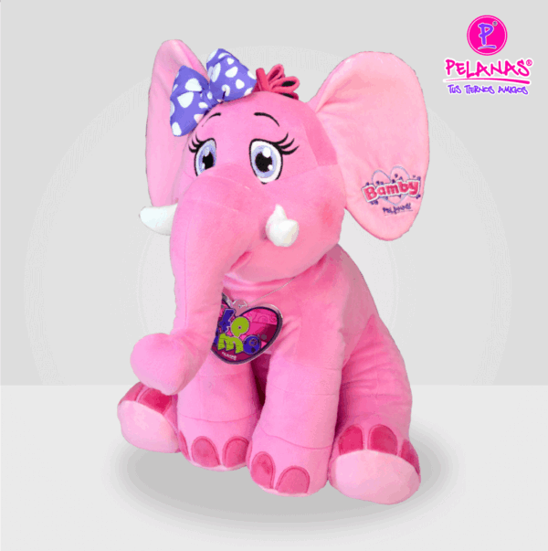 ELEFANTE BAMBY ROSADO